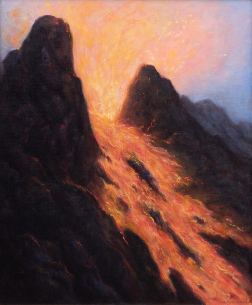 Volcan Herido by Rodolfo Abularach (1992)